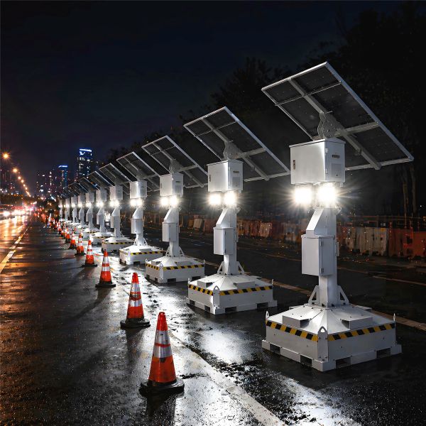 OEM/ODM Sopport Mobile Solar Light Tower Night Airport Lighting Solar Powered Lighting Towers