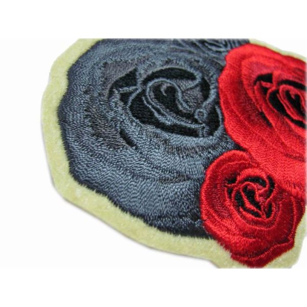 Flower Twill Fabric 100% Embroidery Iron On Patch