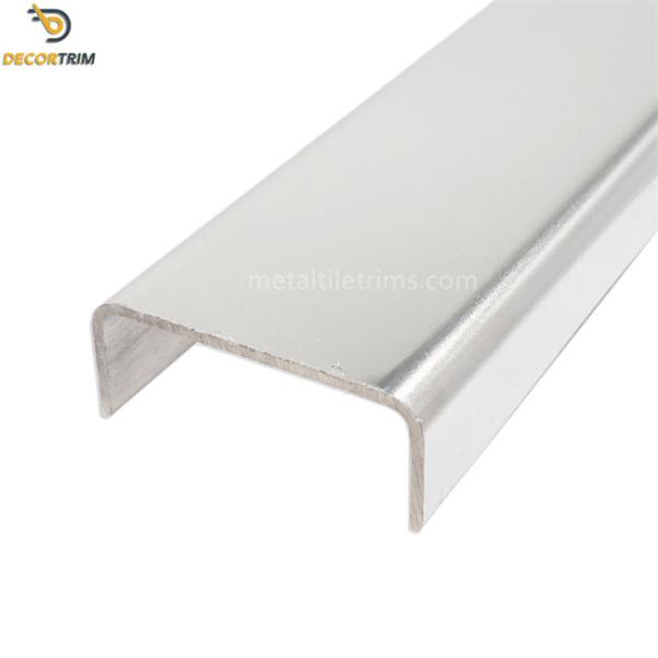 Stainless Steel SS304 U Channel Strip 8K Mirror Finish For Wall Border Decoration