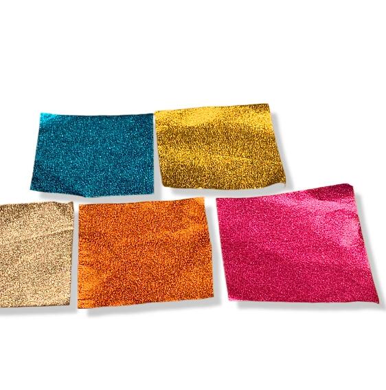 Customized Golden And Colored Printed Aluminum Foil For Candy Package Or Chocolate Package In Sheet/on Roll