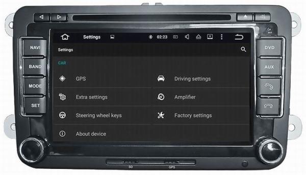 Ouchuangbo auto radio 2G RAM dvd player for Volkswagen Caddy Eos Jetta with Androi 7.1 AUX-IN MP3 FM USB SWC Function