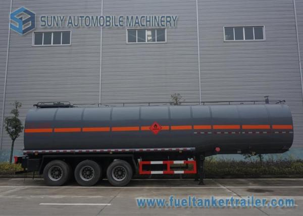 Carbon Steel container semi trailer 45000L 3 Axle Ellipse Shape
