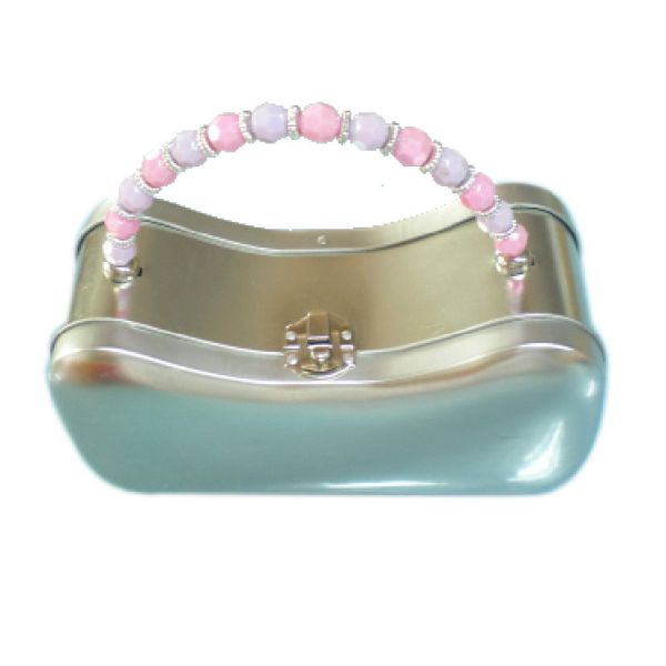 Cartoon Printing Festival Gift Cans With Handle Food Grade Material