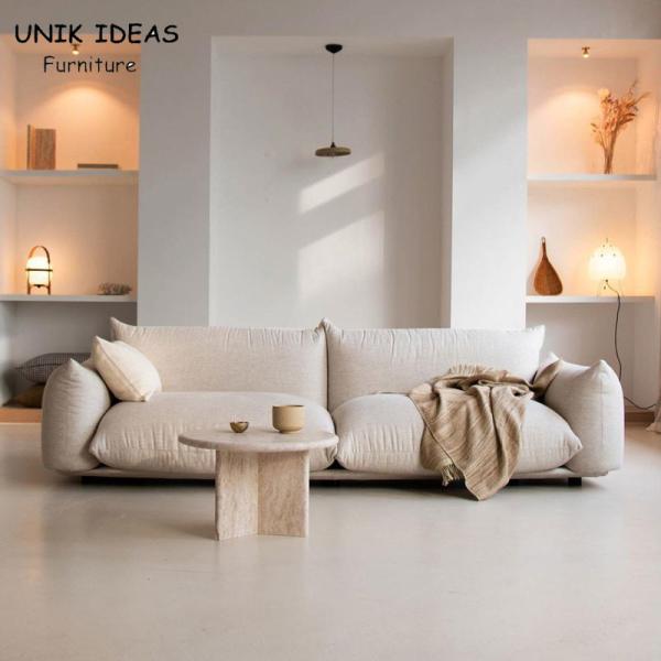 Modular Living Room Sectional Sofa 120cm 2 Seater White Cloud