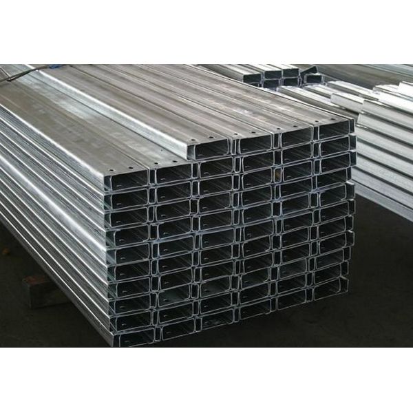 C Purlin Cold Roll Forming Machine With Auto Punching / Cutting