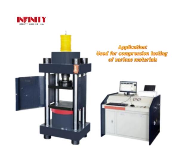 Interface logicielle conviviale Micro électro hydraulique Servo machine d'essai de compression pour un fonctionnement facile