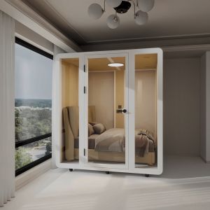 Portable Sleeping Pod with 1 Year Warranty and 110-240V Voltage for Quiet Retreat Space