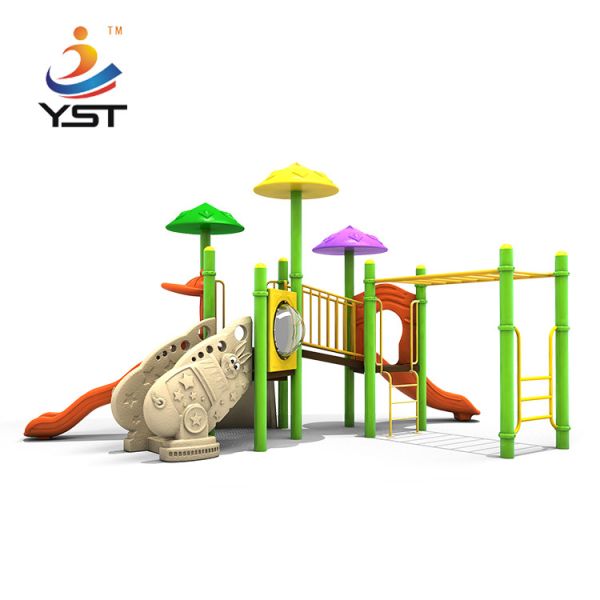 На открытом воздухе скольжения оборудования игровой площадки LLDPE со столбом 114mm