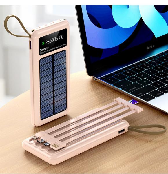 Universal Lithium Ion Solar Power Bank 20000mAh Power Bank With 3A Output Voltage 5V