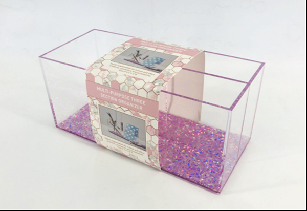 Пурпурное яркий блеск организатор стола ясности 9x4x4» астетический