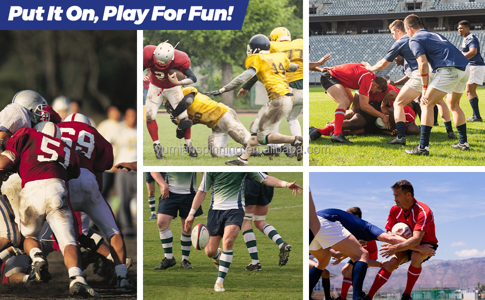 Padded Rugby Soccer Player Socks For Sports Function In Customized Colour