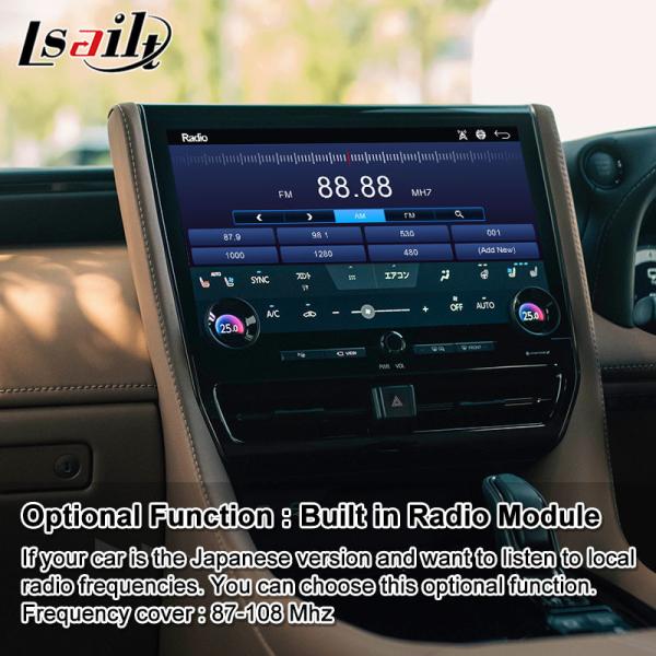 Lsailt Android Carplay Multimédia Interface de vídeo para 2023-Presente Toyota Alphard Vellfire 40 série