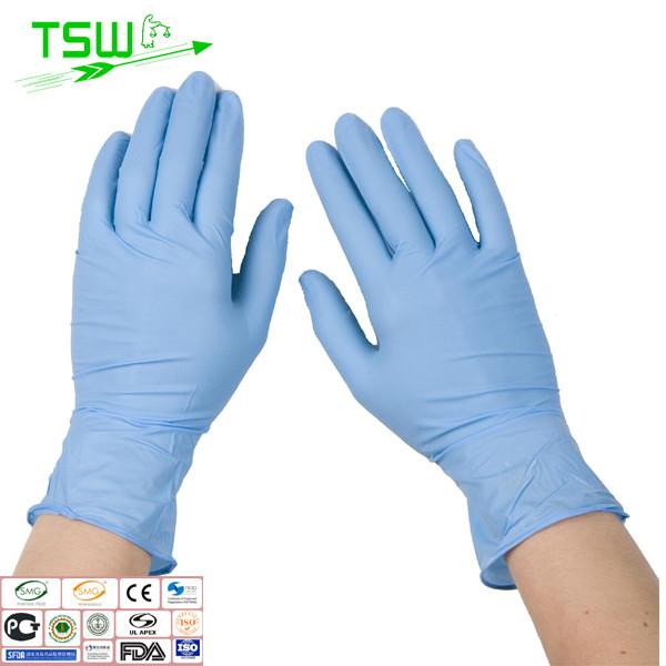  Disopsable 240mm Nitril Examination Gloves For Oil Field