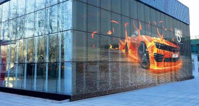 Translucent LED Aluminum Alloy Curtain Wall with AC/DC Power Supply