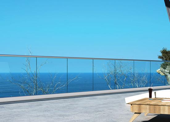 Clear Color Tempered Safety Glass , Heat Resistance 15mm Toughened Glass