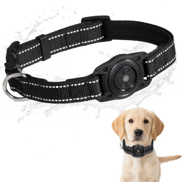 Durable Plastic GPS Navigator Dog Collar Waterproof Reflective Real-Time Tracking Soft Padded Adjustable