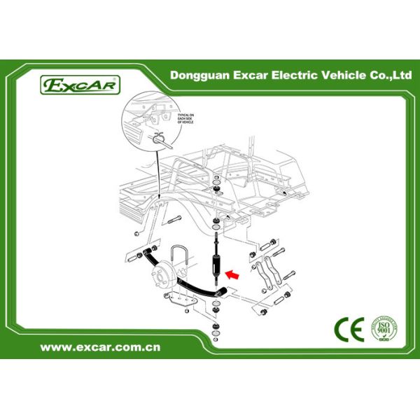 1013164 102588501 amortecedores traseiros para o precedente do DS do carro do clube