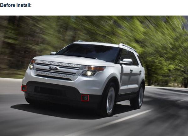 Ford explorer fog light replacement DRL daytime running lights for sale