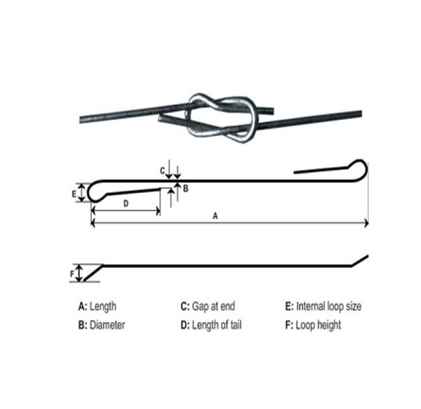3.25mm Galvanized High Tensile Steel Wire Quick Link Cotton Bale Ties