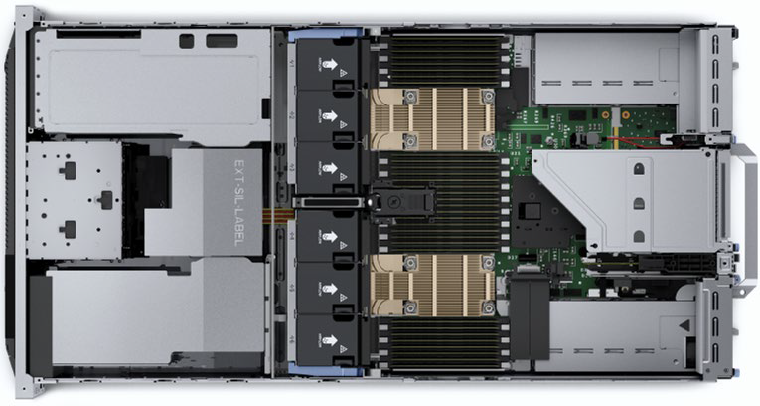 Компьютер-сервер сервера 2U GPU EMC R750xa Dell Poweredge