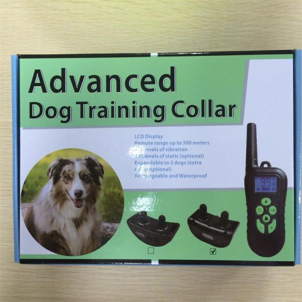 Воротник тренировки собаки удара вибрации электрических продуктов тренировки любимца регулируемый с удаленным 340g