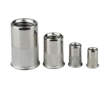 Big Countersunk Rivet Nut Heavy Hex Nuts Steel Material With Vertical Stripes