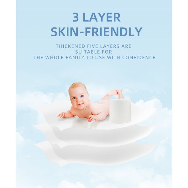 FSC Breathable White Tissue Toilet Paper 100mm×115mm