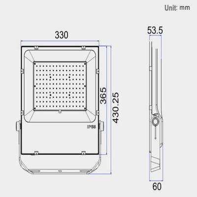 Security Outdoor LED Flood Light SMD Lighting 150 Watt 15000lm For Parking / Gardens
