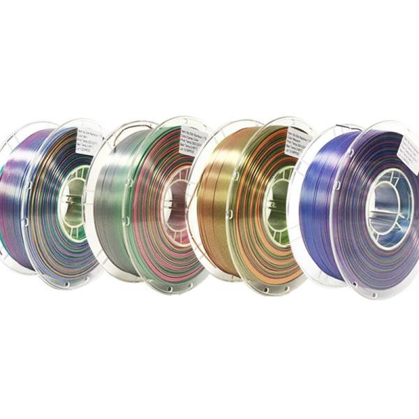 PINRUI Rainbow PLA Silky PLA 1.75mm 1kg Multi-color PLA Color Gradient Filament for 3d Printing