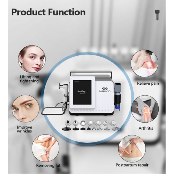 4In1 Pain Relief Postpartum Repair 448KHz CET RET Vacuum EMS ShockWave Therapy Machine