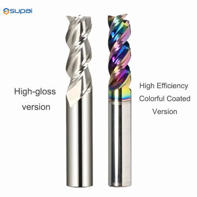 High Hardness Square End Mill With 3 Flutes For Plastic Processing