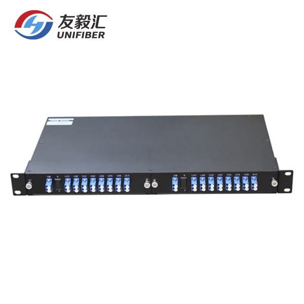 волокно мультиплексора канала CWDM держателя шкафа 1U 8 Mux Demux LGX одиночное