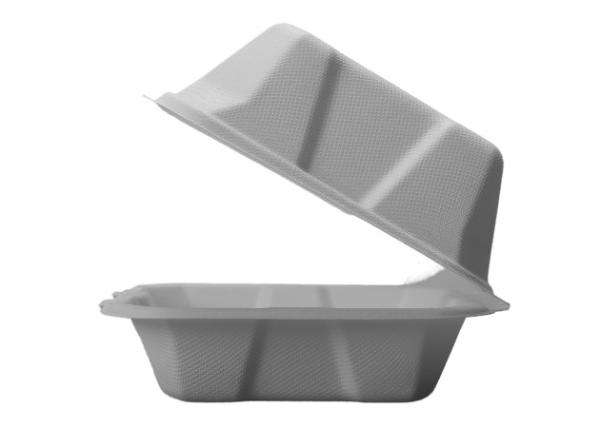 Recipientes de alimento descartáveis biodegradáveis da micro-ondas da polegada 6×6×3