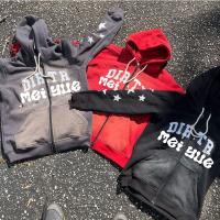 Custom Distressed Hoodie Applique Embroidery Patch Hoodie Pullover Heavyweight French Terry Acid Wash Vintage Hoodies Men