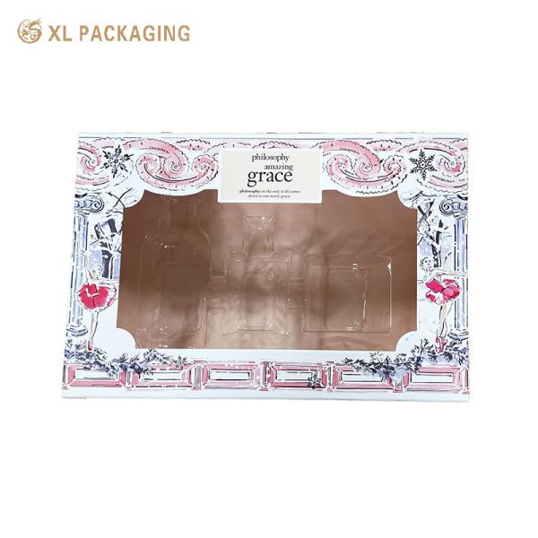 Customized Lid and Base Rigid Paper Clear PVC Window Jewelry Packaging Pendant Necklace Bangle Bracelet Ring Box