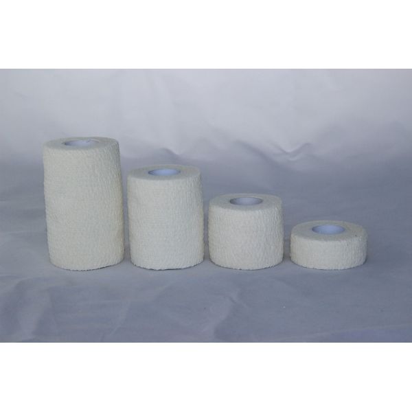 Rasgue a mano el abrigo elástico del vendaje del algodón flexible auto-adhesivo