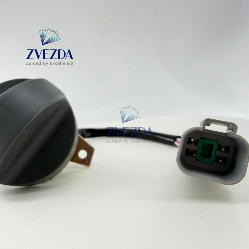 ZVEZDA Excavator Throttle Knob Potentiometer 3Pin Yellow Red Waterproof Connector Fit Sany SY55 SY60 SY75 SY135