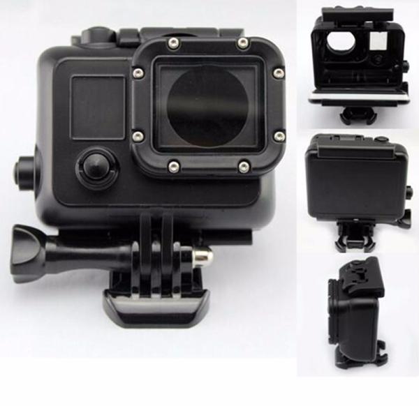 Black Underwater Waterproof Housing Case Cover For GoPro Hero 3 3+ 4 Sports Camera Go Pro Accessories