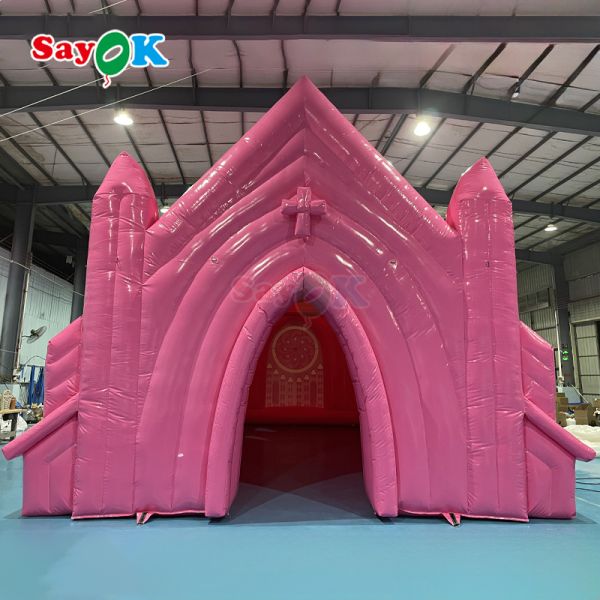 Customized Portable Inflatable Church Tent for Outdoor Wedding - Flame-Retardant & UV Resistant