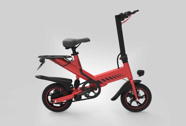 400W Generator Power Small Folding Electric Bike 14'' Super 15 Degree Climbing Ability