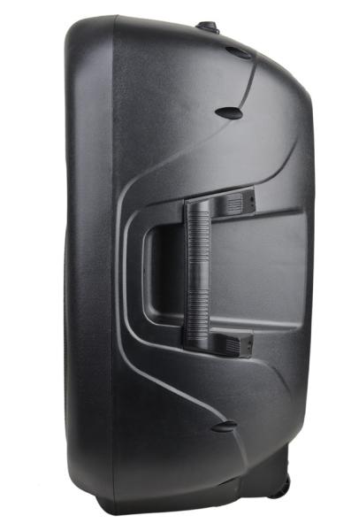 Black Active Speaker System Plastic DJ Cabinet / Square Entertainment Speakers PS15U-EBT