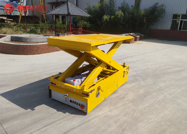 Electrical Lift Steerable Hydraulic Transfer Trolley