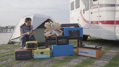 Volt solar 50 Ah 12V 200ah 24v 50ah das células de bateria 12 do fosfato do ferro do lítio do rv