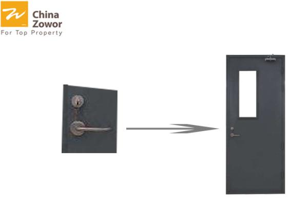 1 3/4''Thick UL Certified Fire Safety Door With Vision Panel For Residential Apartment