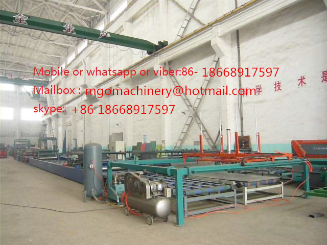 Anticorrosive White Magnesium Oxide Board Production Line Mgo Plate Forming Equipment
