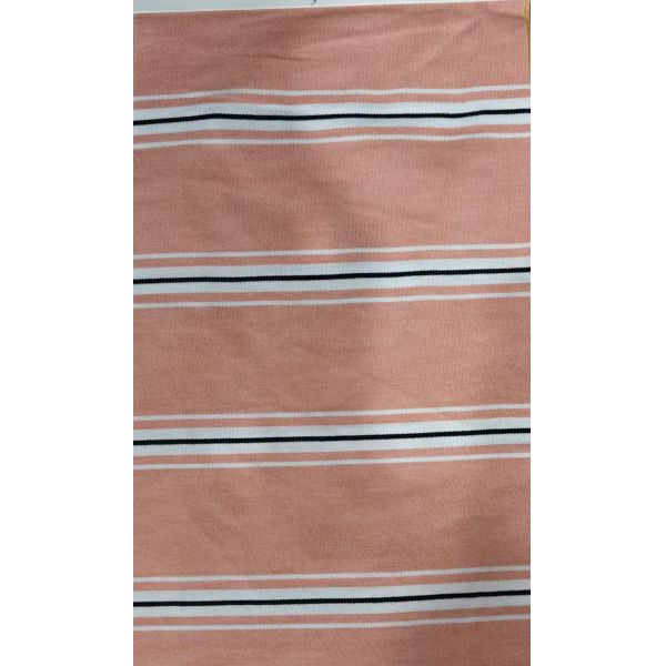 Dureble Comfortable And Skin-Friendly Striped Knit Fabric For Casual Wear