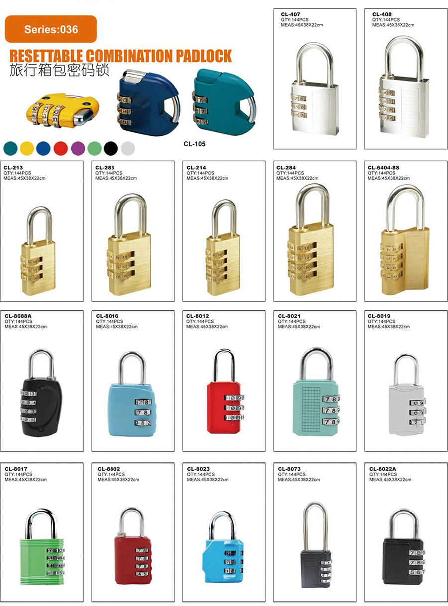 RESEITABLE COMBINATION PADLOCK
