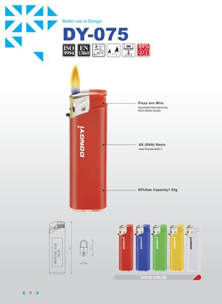 Dy-075 Style Disposable Electronic Lighter in United Kingdom with Customized Request