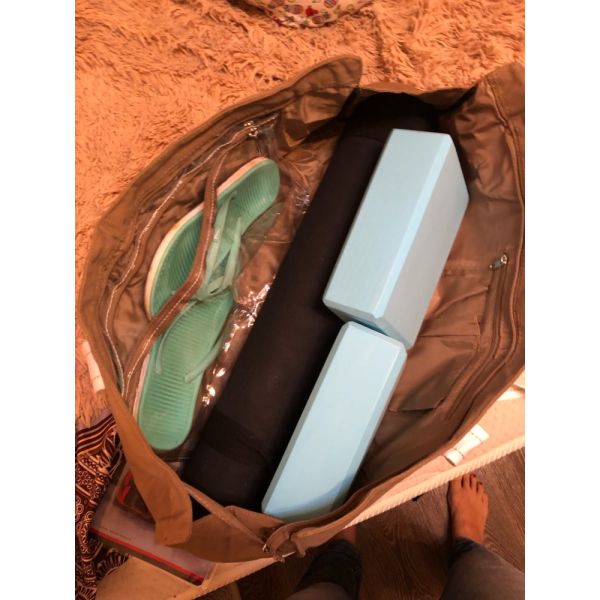 Fashion Yoga Mat Carry Bag / 100% Cotton Single Shoulder Yoga Bag