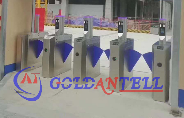 Thermal Scanner Face Recognition Flap Barrier Turnstile